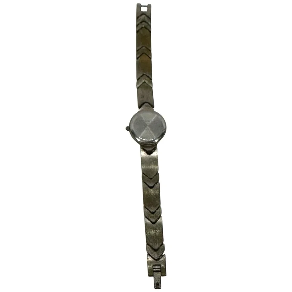 Anne Klein women's watch All silver bevel and band. 11/8323-5 AL21-Needs Battery